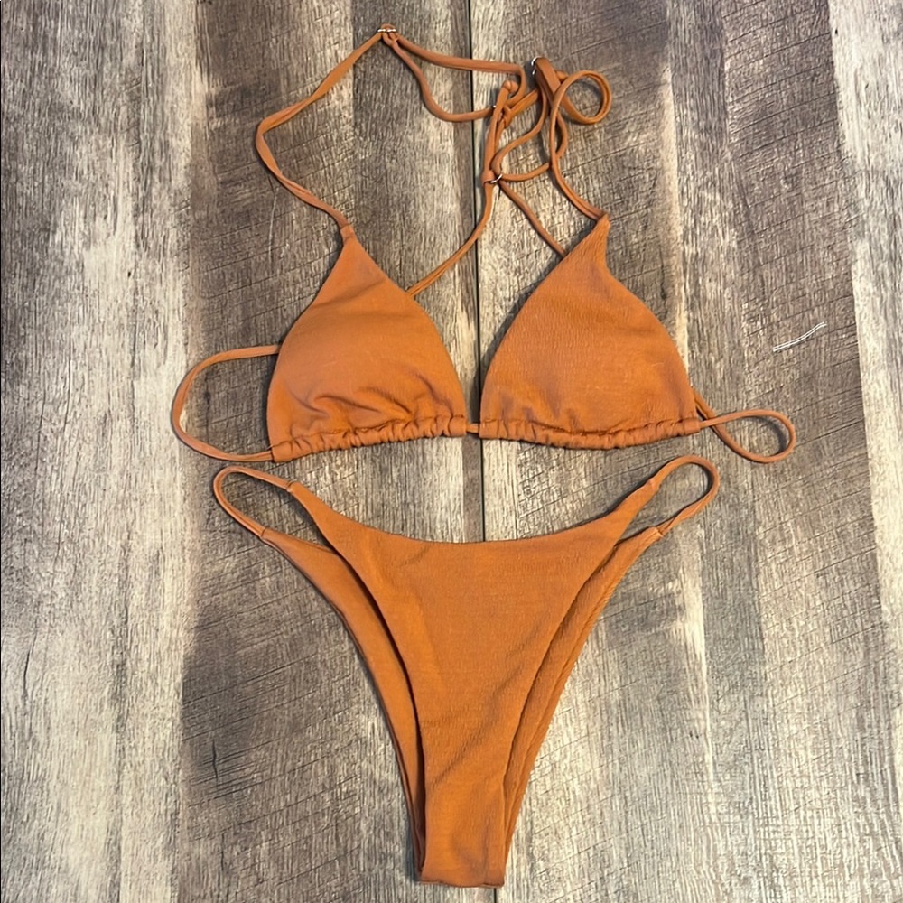 Zaful Orange Bikini Set